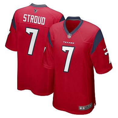 Men's Nike CJ Stroud Red Houston Texans 2023 NFL Draft First Round Pick Alternate Game Jersey