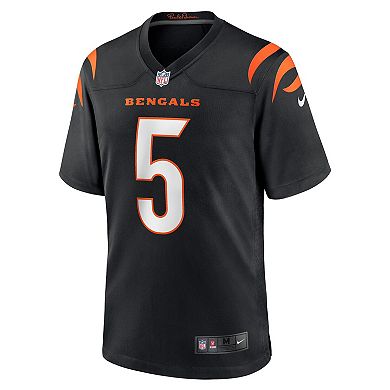 Men's Nike Tee Higgins Black Cincinnati Bengals Game Player Jersey