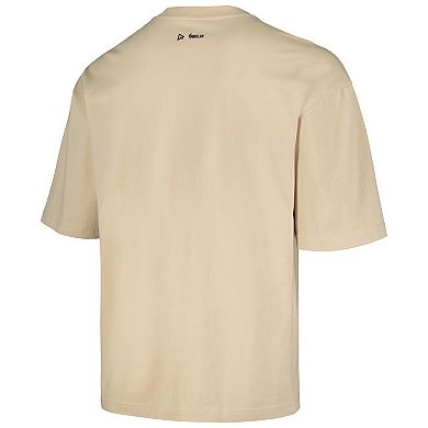 Unisex Qore Cream Boston Celtics Oversized Game Day Cozy Half Sleeve T-Shirt