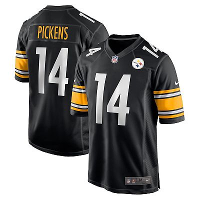 Men s Nike George Pickens Black Pittsburgh Steelers Game Player Jersey