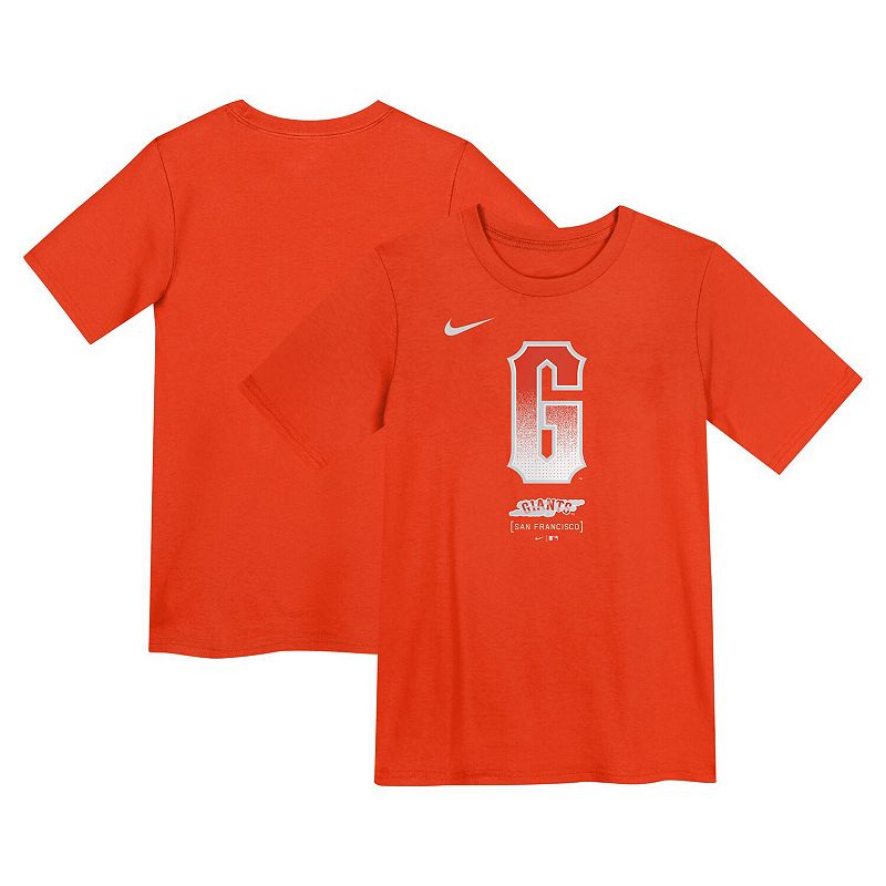 UPC 197784005359 product image for Preschool Nike Orange San Francisco Giants City Connect Large Logo T-Shirt, Boy' | upcitemdb.com