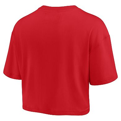 Women's Fanatics Signature Red St. Louis Cardinals Elements Super Soft Boxy Cropped T-Shirt