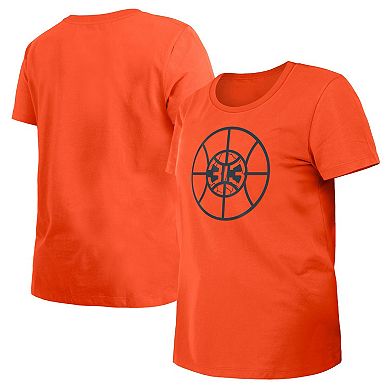Women's New Era Orange Detroit Pistons 2023/24 City Edition T-Shirt