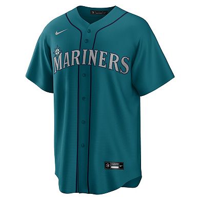 Men's Nike Julio Rodriguez Aqua Seattle Mariners Official Replica Player Jersey