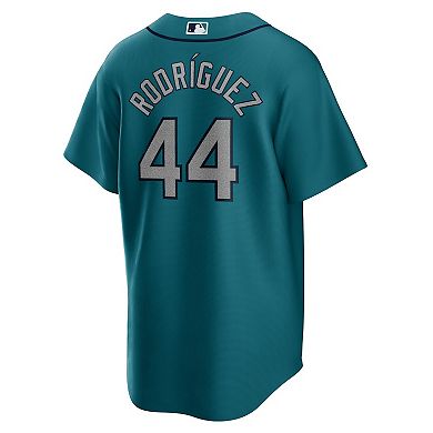 Men's Nike Julio Rodriguez Aqua Seattle Mariners Official Replica Player Jersey