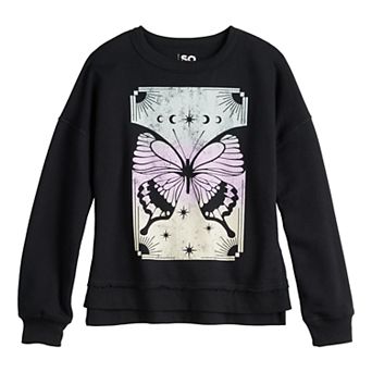 Girls 6-16 SO® Seamed Relaxed Sweatshirt in Regular & Plus Size