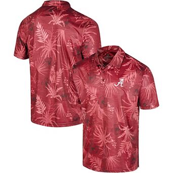 Men's Colosseum Crimson Alabama Crimson Tide Big & Tall Palms Polo