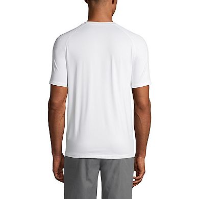Men's Lands' End School Uniform Short Sleeve Active Tee