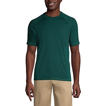 Men's Lands' End School Uniform Short Sleeve Active Tee