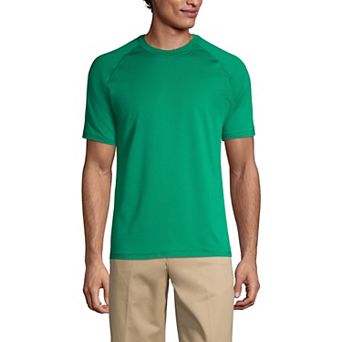Men's Lands' End School Uniform Short Sleeve Active Tee