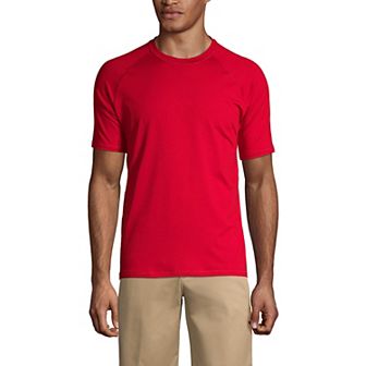 Men's Lands' End School Uniform Short Sleeve Active Tee