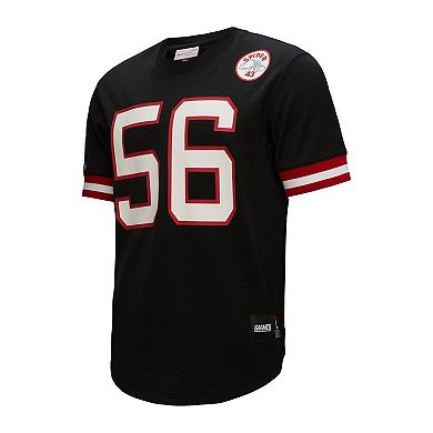 Men's Mitchell & Ness Lawrence Taylor Black New York Giants Retired Player Name & Number Mesh Top