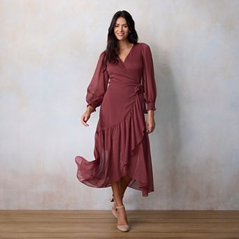Women's LC Lauren Conrad Long Wrap Maxi Dress