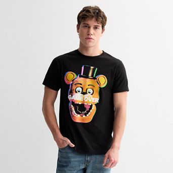 Men's Five Nights At Freddy's Game Over Crewneck Graphic Tee