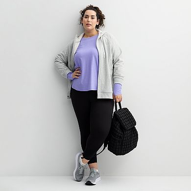 Plus Size Tek Gear® Mesh Long Sleeve T-Shirt
