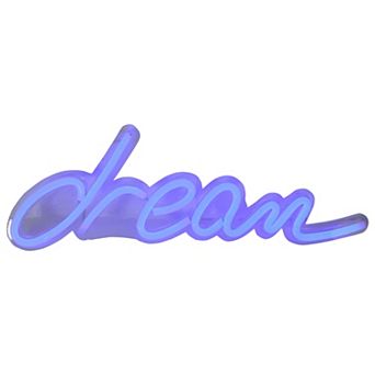 17” Bright Blue Neon Style Dream LED Lighted Wall Sign