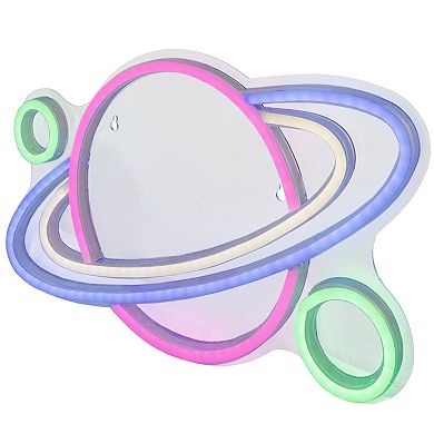 16" LED Neon Style Planet Wall Sign