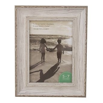 5" x 7" White Distressed Vintage Picture Frame Tabletop Decor