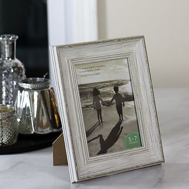 5" x 7" White Distressed Vintage Picture Frame Tabletop Decor