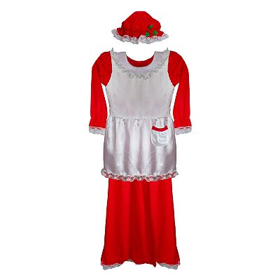 strapless open back dress Mrs. Claus Party Dress main image 1