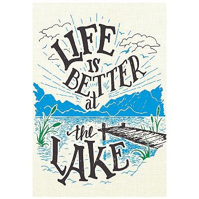 Life is Better at the Lake Outdoor Garden Flag 12.5" x 18"
