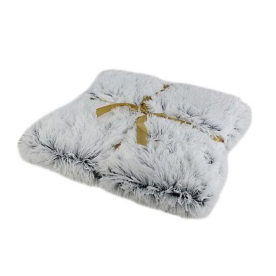 White Contemporary Rectangular Throw Blanket 55" x 62"