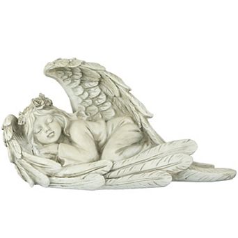 16" Sleeping Heavenly Angel Outdoor Garden Statue