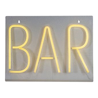 16" Yellow Neon Style Bar LED Lighted Wall Sign