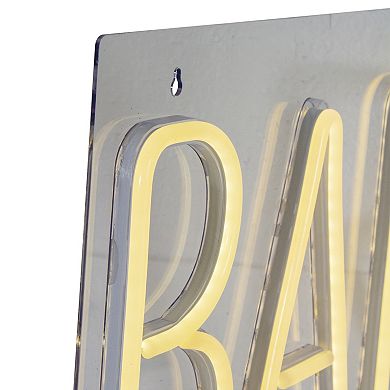 16" Yellow Neon Style Bar LED Lighted Wall Sign