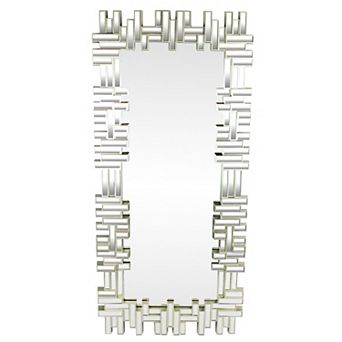 47" Champagne Gold Rectangular Modern Home Wall Mirror