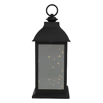 12.4-Inch LED Lighted Battery Operated Lantern Warm White Flickering Light