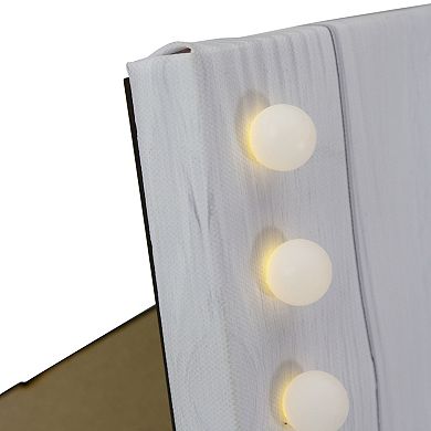LED Lighted "My Heart Lives in Heaven" Canvas with Photo Clip 10.25"