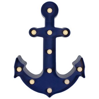 12.5" Blue Anchor LED Marquee Wall Sign