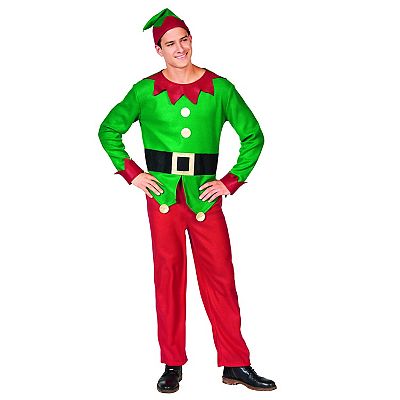 white christmas dresses Christmas Santa Elf Costume Helper Fancy Dress Red and Green main image 0
