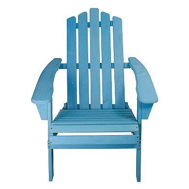 36" Blue Classic Folding Wooden Adirondack Chair