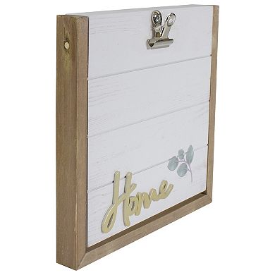 Photo Clip "Home" Frame with Hinge Design Table Top Decor 8.5"