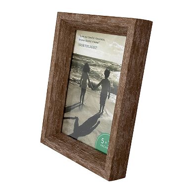 8.25" Classical Rectangular Photo 5" x 7" Picture Frame - Brown