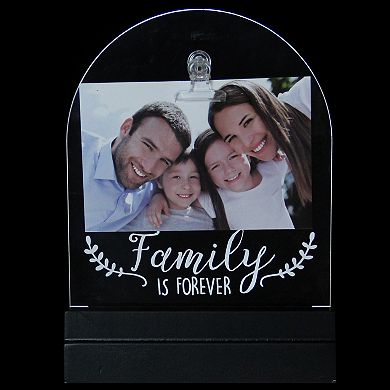 LED Lighted Family Is Forever Picture Frame with Clip - 4" x 6"