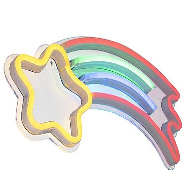 16" LED Neon Style Shooting Star Wall Sign