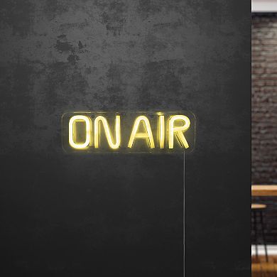 11" LED Neon Style 'On Air' Wall Sign