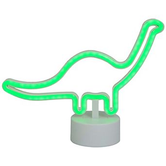 11" Green Dinosaur LED Neon Style Table Sign