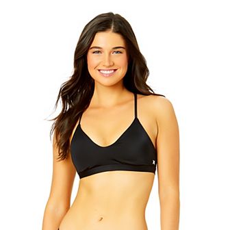 Juniors' Hurley Solid Scoop Bralette with Adjustable Tie Back