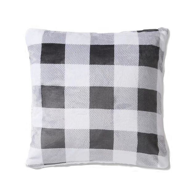 Cuddl Duds® Printed Throw Pillow - Charcoal Gray