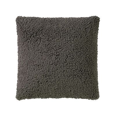 Cuddl Duds Plaid Cutout Faux Shearling Throw Pillow