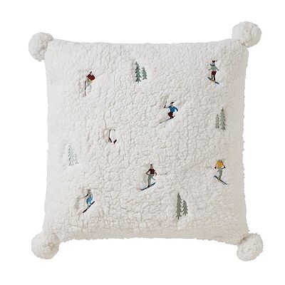 Cuddl Duds® Skiiers Sherpa Decorative Throw Pillow