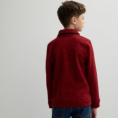 Boys 8-20 Sonoma Goods For Life® Sweater Fleece Shawl Collar Pullover in Regular & Husky