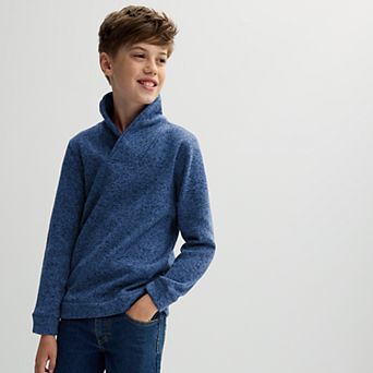 Boys 8-20 Sonoma Goods For Life® Sweater Fleece Shawl Collar Pullover in Regular & Husky