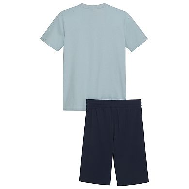 Boys 8-20 PUMA 2-Piece Cotton Jersey Tee & Short Set