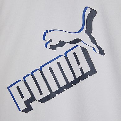 Boys 8-20 PUMA 2-Piece Cotton Jersey Tee & Poly Mesh Short Set