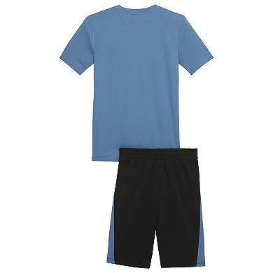 Boys 8-20 PUMA 2-Piece Interlock Mesh Performance Tee & Shorts Set